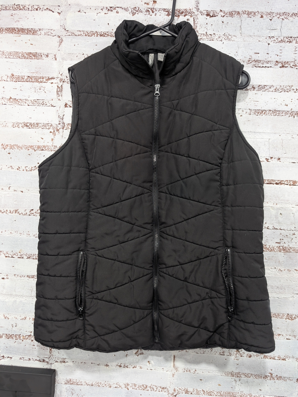 new directions Black Quilted Sleeveless Vest